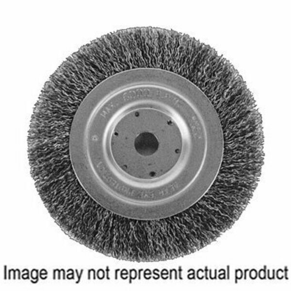 K-T Industries 6 in. Wheelbrush 3/8-1/2 in. Arbor 5-3325